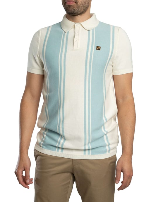 Fila Buddy Bowling Style Strickpolohemd, Blau - Image 2