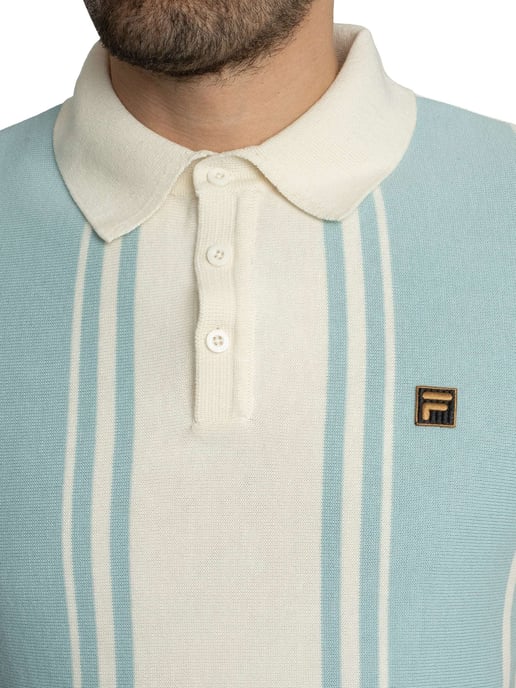 Fila Buddy Bowling Style Strickpolohemd, Blau - Image 4