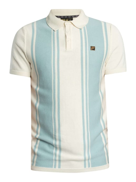 Fila Buddy Bowling Style Strickpolohemd, Blau - Image 5