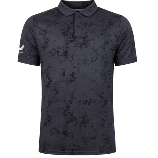 Castore Club Geo Print Herren Schwarz Golf Polo-Shirt - Image 1