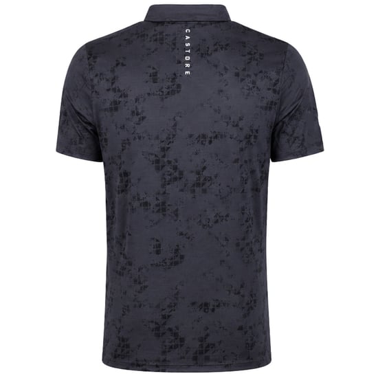 Castore Club Geo Print Herren Schwarz Golf Polo-Shirt - Image 3
