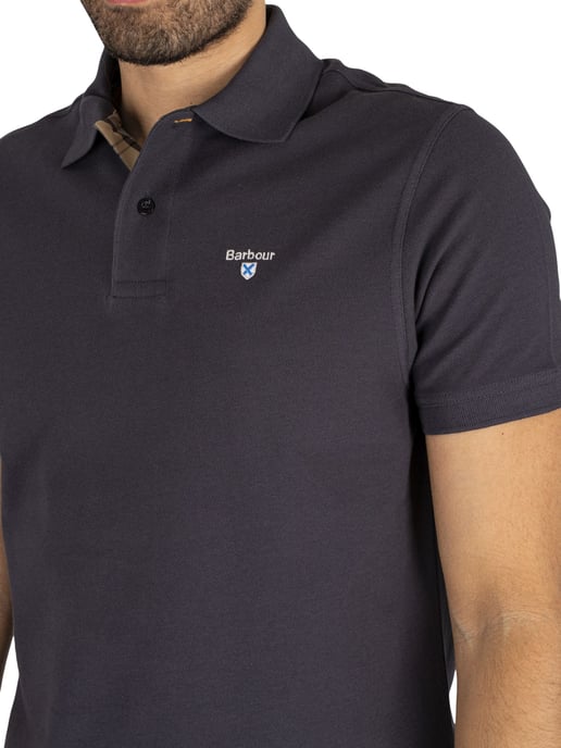 Barbour Tartan Pique Poloshirt, Blau - Image 4