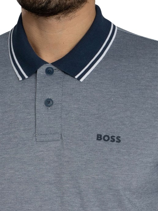 BOSS Peoxford Polohemd, Blau - Image 4