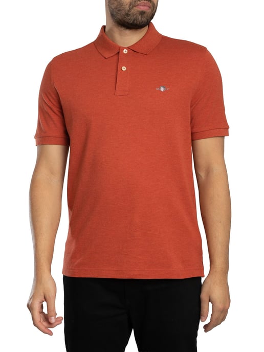 GANT Reguläres Shield-Pique-Poloshirt, Rot - Image 1