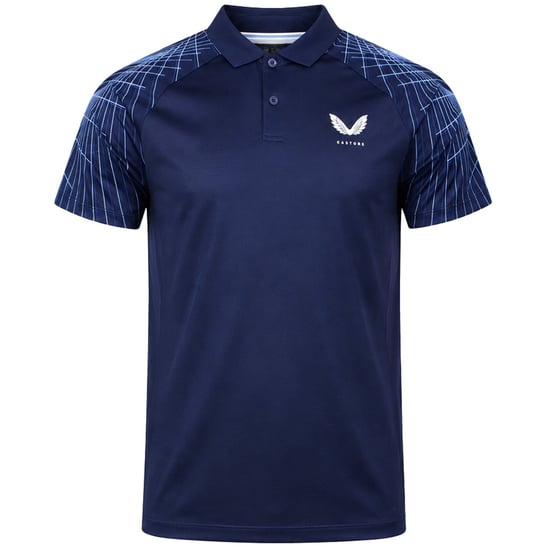 Castore Club Schultergrafik Herren Navy Golf Polo-Shirt - Image 1