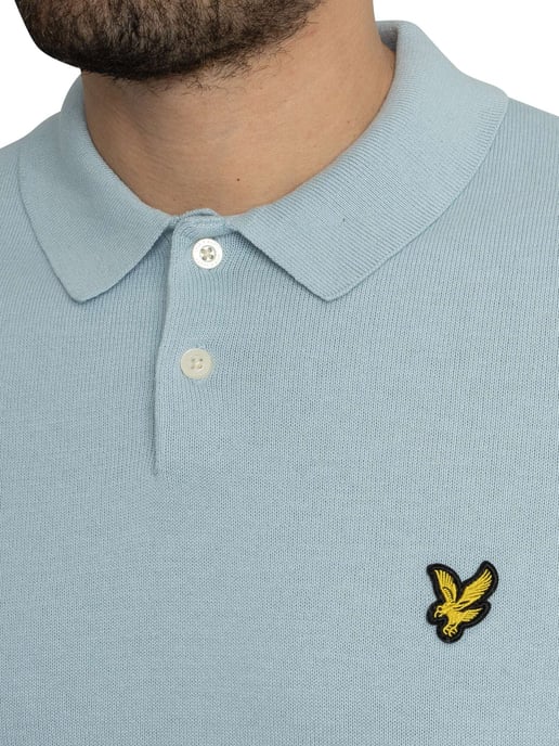 Lyle & Scott Kurzarm-Poloshirt Aus Baumwolle, Blau - Image 4