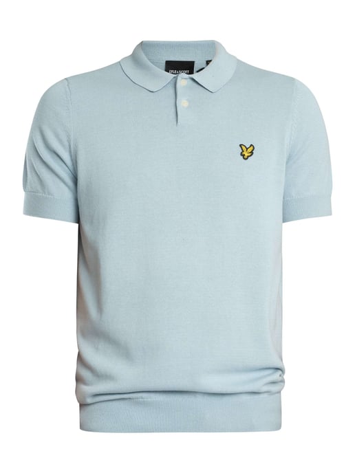 Lyle & Scott Kurzarm-Poloshirt Aus Baumwolle, Blau - Image 5