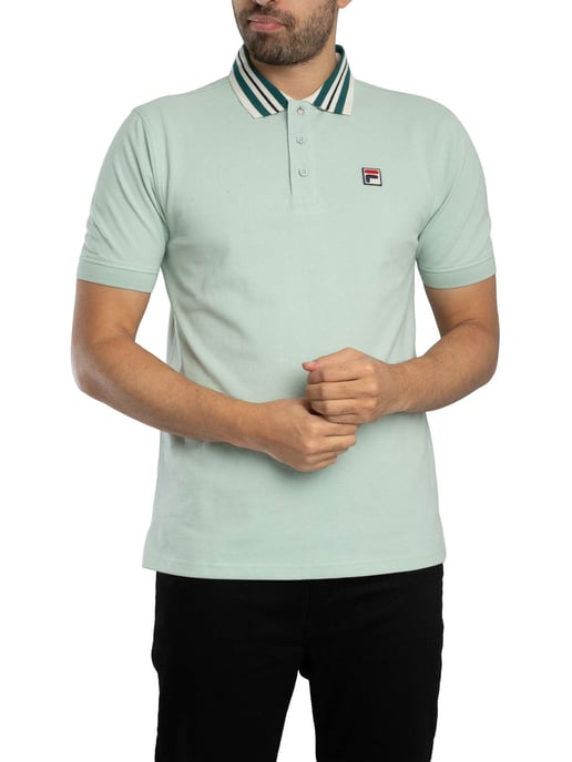 Fila Achille Heritage Tape Basic Poloshirt, Grün - Image 1