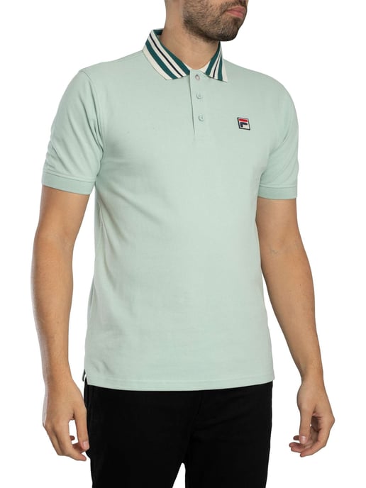 Fila Achille Heritage Tape Basic Poloshirt, Grün - Image 2