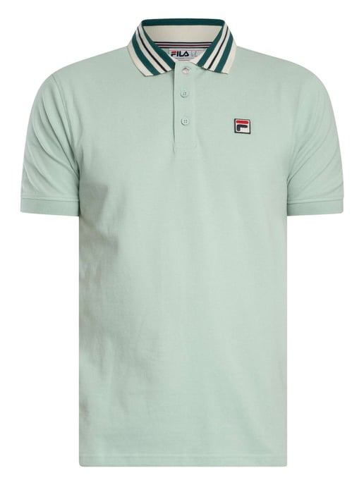 Fila Achille Heritage Tape Basic Poloshirt, Grün - Image 5