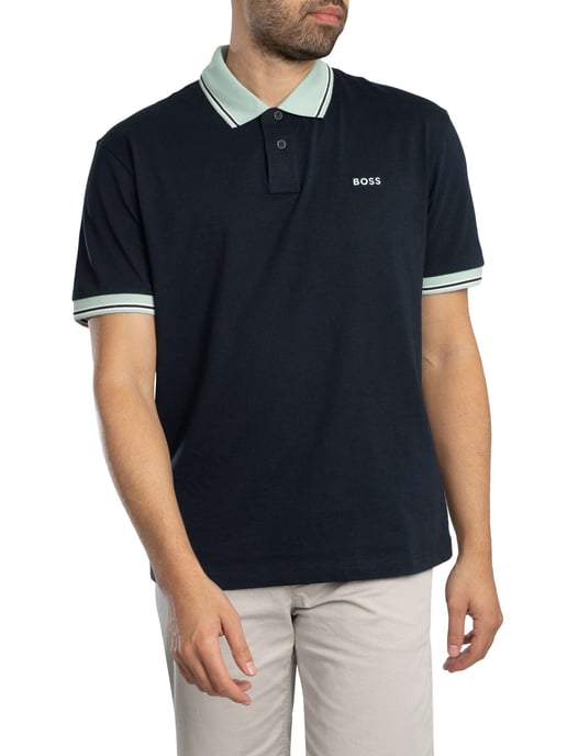 BOSS PE Blocks Poloshirt, Blau - Image 2
