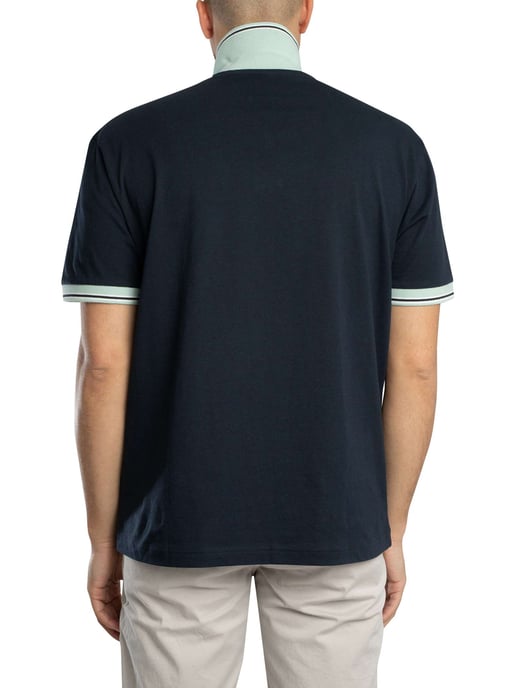 BOSS PE Blocks Poloshirt, Blau - Image 3