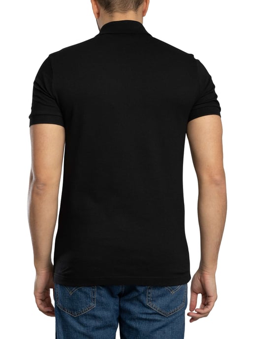 BOSS Passer Zip Polohemd, Schwarz - Image 3