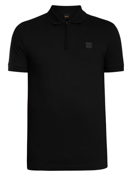 BOSS Passer Zip Polohemd, Schwarz - Image 5