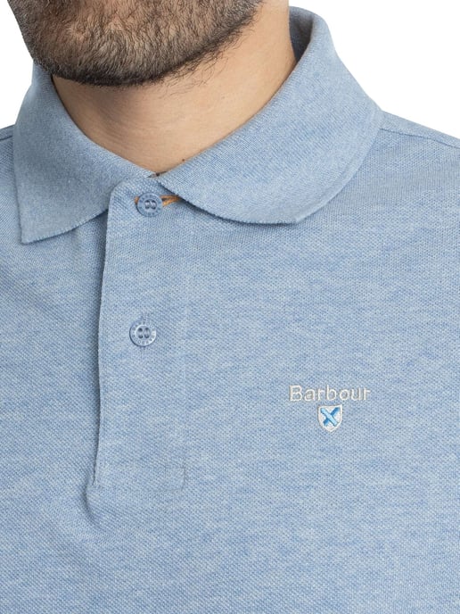 Barbour Tartan Pique Poloshirt, Blau - Image 4