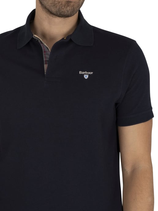 Barbour Tartan Pique Poloshirt, Blau - Image 5