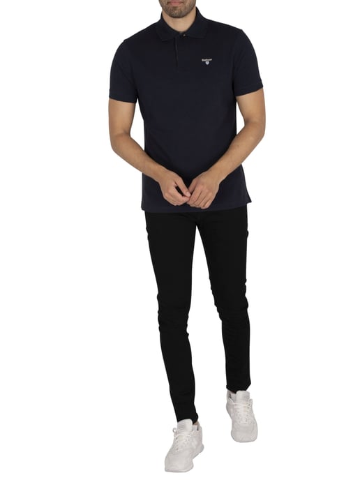Barbour Tartan Pique Poloshirt, Blau - Image 6