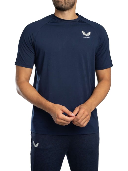 Castore Trainings-T-Shirt, Blau - Image 2