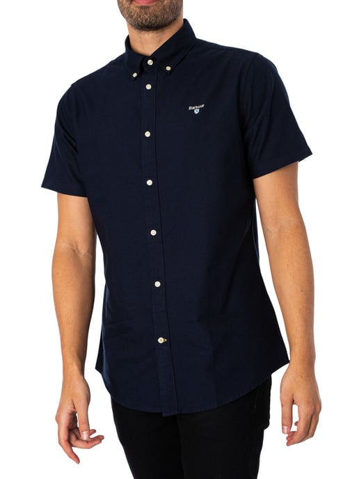 Barbour Maßgeschneidertes Oxtown-Hemd Mit Kurzen Ärmeln, Blau - Image 1