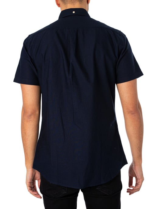 Barbour Maßgeschneidertes Oxtown-Hemd Mit Kurzen Ärmeln, Blau - Image 3