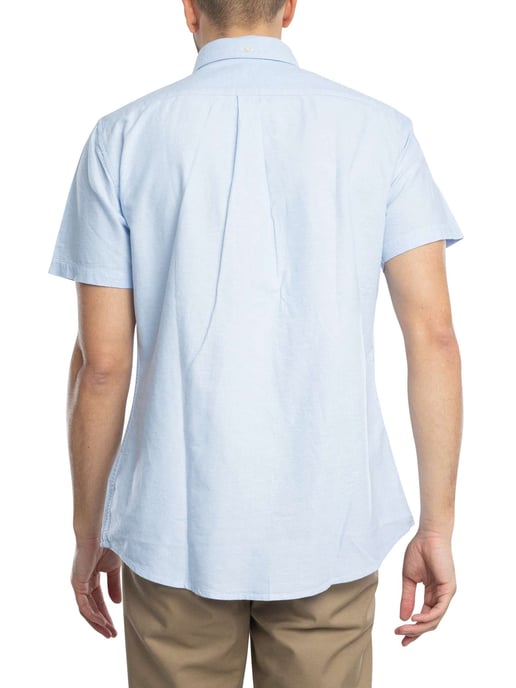 Barbour Kurzärmliges Maßgeschneidertes Hemd Oxtown, Blau - Image 3