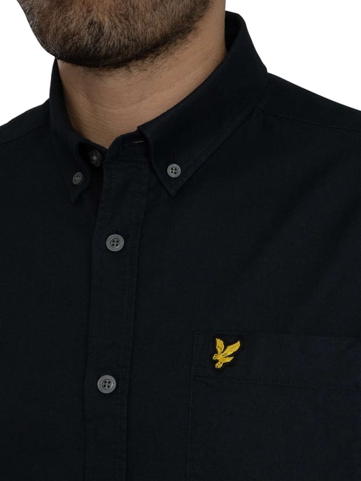Lyle & Scott Kurzärmliges Oxford-Hemd, Blau - Image 4