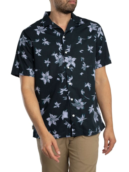 Superdry Kurzarmhemd Mit Cabana-Print, Blau - Image 2