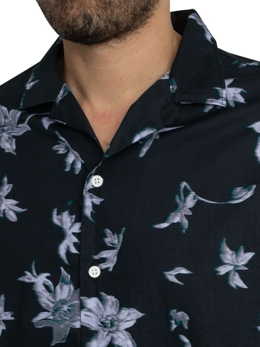 Superdry Kurzarmhemd Mit Cabana-Print, Blau - Image 4