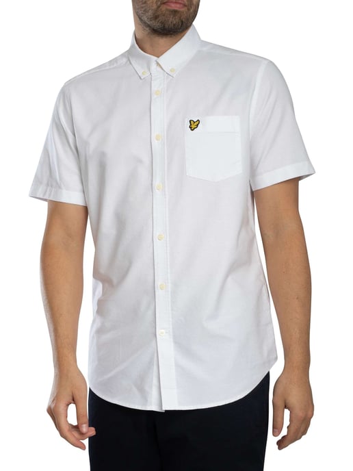 Lyle & Scott Kurzärmliges Oxford-Hemd, Weiß - Image 1