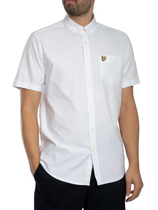Lyle & Scott Kurzärmliges Oxford-Hemd, Weiß - Image 2