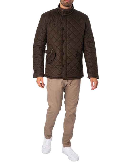 Barbour Powell Steppjacke, Grün - Image 5