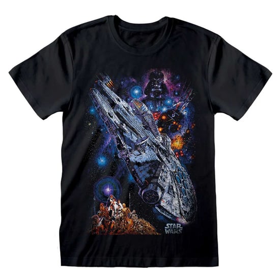 Star Wars - "Galaxy Ship" T-Shirt für Herren/Damen Unisex (Schwarz) - Image 1
