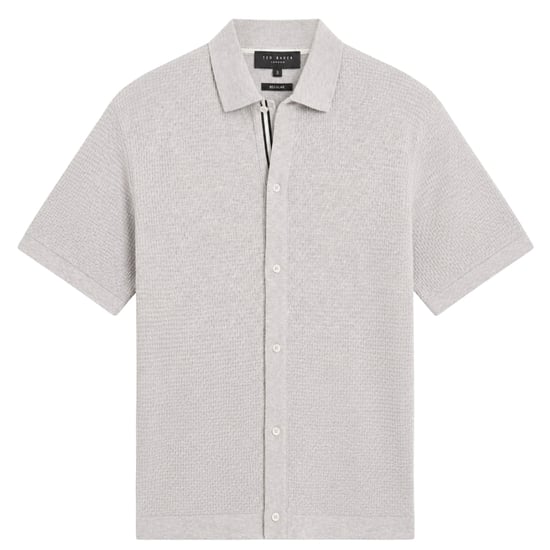 Ted Baker Connyr Graues Regular Button Through Hemd - Image 1