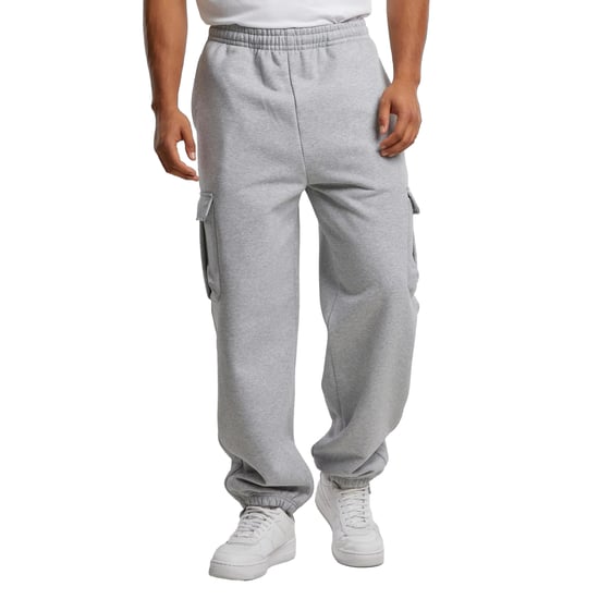 Urban Classics - "90s" Cargo Jogginghosen für Herren (Grau meliert) - Image 1