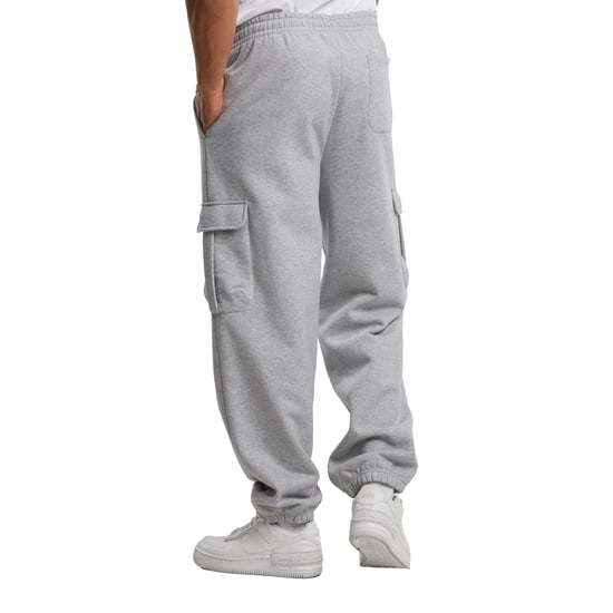 Urban Classics - "90s" Cargo Jogginghosen für Herren (Grau meliert) - Image 2