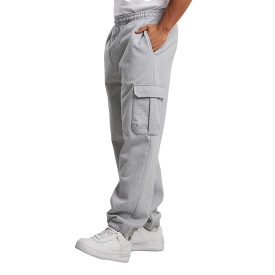 Urban Classics - "90s" Cargo Jogginghosen für Herren (Grau meliert) - Image 3