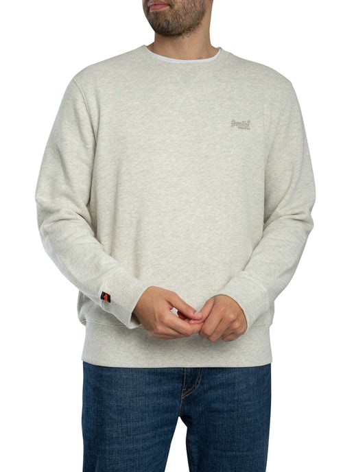 Superdry Essential Logo-Sweatshirt, Beige - Image 2