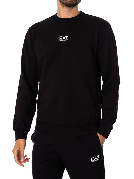 EA7 Center Logo Sweatshirt, Schwarz - Image 1