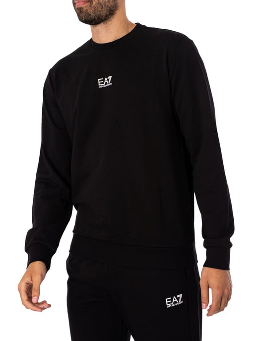 EA7 Center Logo Sweatshirt, Schwarz - Image 2