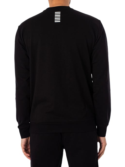 EA7 Center Logo Sweatshirt, Schwarz - Image 3