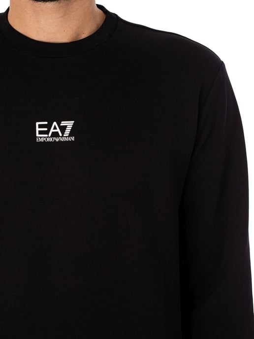 EA7 Center Logo Sweatshirt, Schwarz - Image 4