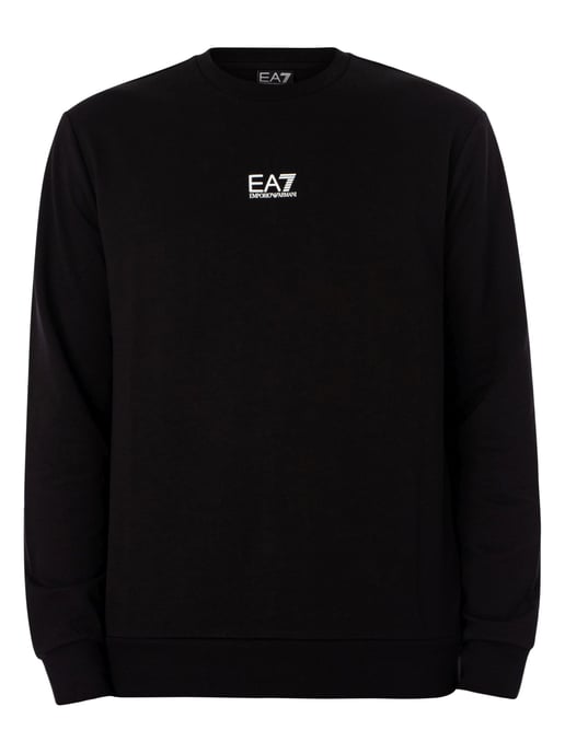 EA7 Center Logo Sweatshirt, Schwarz - Image 6