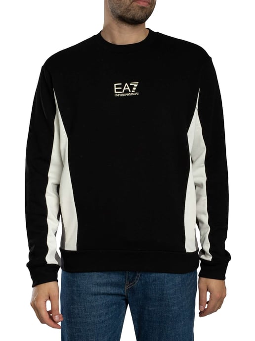 EA7 Logo-Sweatshirt, Schwarz - Image 1
