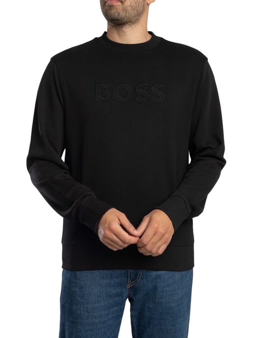 BOSS We Logo Sweatshirt, Schwarz - Image 2