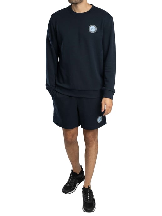 EA7 Sweatshirt Mit Logo-Patch, Blau - Image 5