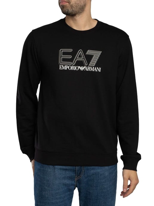 EA7 Echo Grafik-Sweatshirt, Schwarz - Image 2