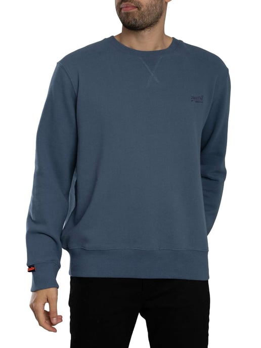 Superdry Essential Logo-Sweatshirt, Blau - Image 1