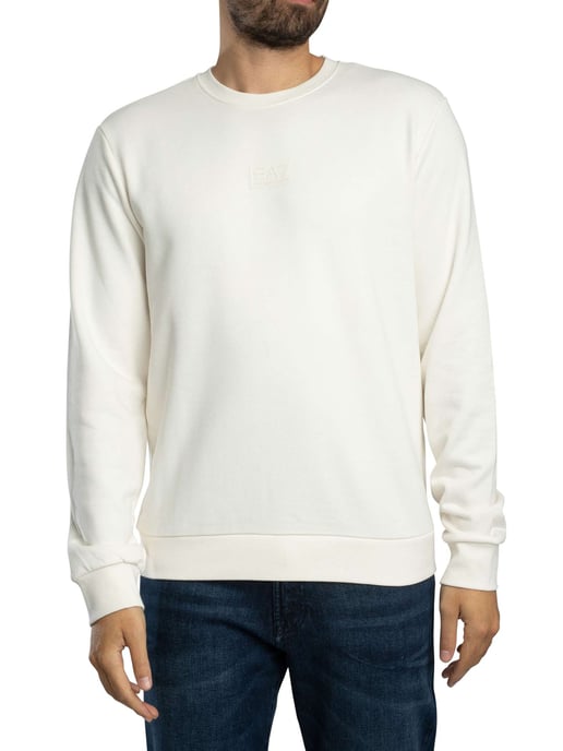 EA7 Sweatshirt Mit Back Box Logo, Beige - Image 2