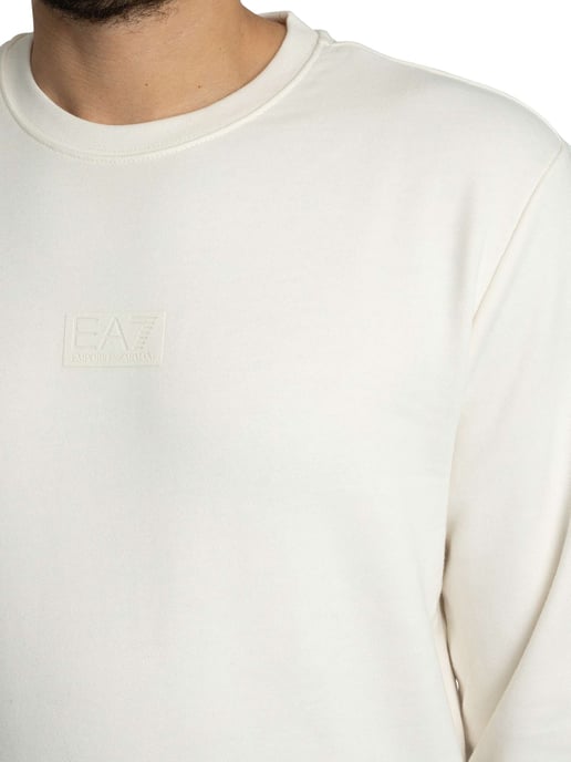 EA7 Sweatshirt Mit Back Box Logo, Beige - Image 4