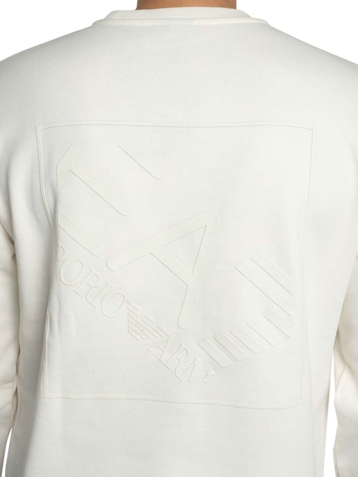 EA7 Sweatshirt Mit Back Box Logo, Beige - Image 5